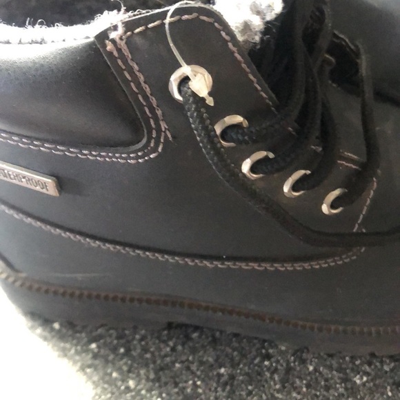 SMART FIT BLACK LACE UP WATERPROOF Combat BOOTS SIZE 5.5 - Picture 3 of 9